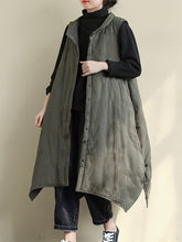 Load image into Gallery viewer, Loose Stitching Casual Solid Color Single Breasted Vest Coat
