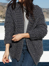 Load image into Gallery viewer, Solid Color Knitted Cardigan Casual Coat
