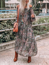 Load image into Gallery viewer, Retro Ethnic Tribal Print Women&#39;S Holiday Dress
