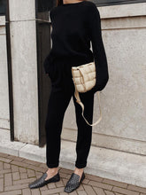 Load image into Gallery viewer, Casual Long-sleeved Round Neck Knitted Two-piece Suit
