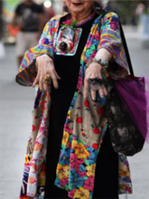 Load image into Gallery viewer, Retro Ladies Ethnic Print Coat Jacket
