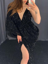 Load image into Gallery viewer, Fashion Sexy One-shoulder Elegant Evening Dress

