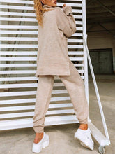 Load image into Gallery viewer, Turtleneck Wool Knitted Two Piece Suit  
