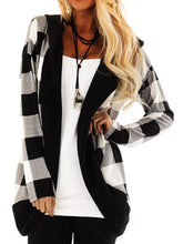Load image into Gallery viewer, Checkered Fashion Long Sleeve Casual Simple Top
