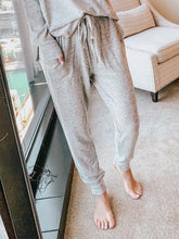 Load image into Gallery viewer, Fashion Solid Color Long Sleeve Round Neck Sports Two-piece Suit
