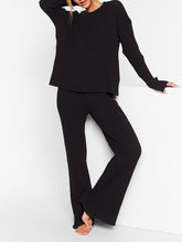 Load image into Gallery viewer, Ribbed Pullover Loose Casual Knit Suit
