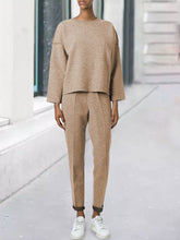 Load image into Gallery viewer, Wide Cuffs Soft and Loose Casual Two-piece Suit
