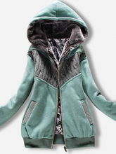 Load image into Gallery viewer, Fashion Hooded Warm Coat with Zip
