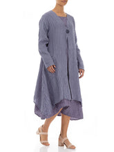 Load image into Gallery viewer, Simple Casual Loose Long Violet Tulip Coat
