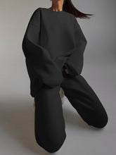 Load image into Gallery viewer, Fashion Loose Pullover Solid Color Casual Two-piece Suit
