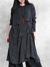 Load image into Gallery viewer, Autumn And Winter Ladies Casual Pleated Sweater Dress
