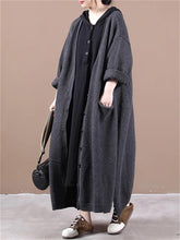 Load image into Gallery viewer, Autumn And Winter Women&#39;S Loose Solid Color Long Sweater Coat
