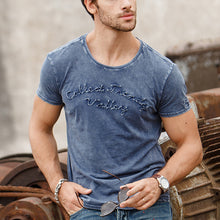 Load image into Gallery viewer, Men&#39;S Solid Color Slim Short Sleeve Round Neck T-Shirt
