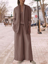 Load image into Gallery viewer, Two-piece Fashion Lapel Casual Loose Suit
