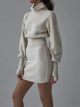 Load image into Gallery viewer, Fashion Casual Long Sleeve Turtleneck Sweater Dress
