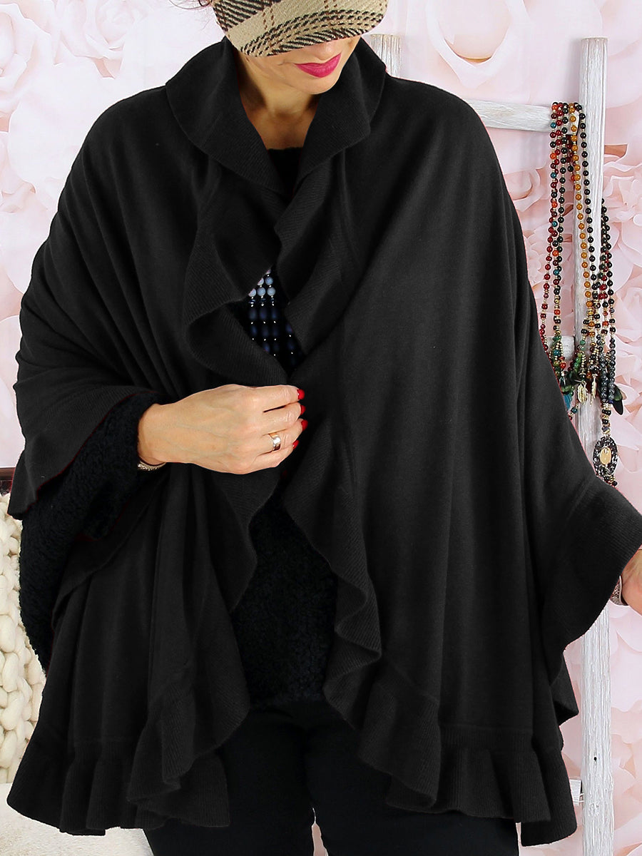 Irregular Lace Loose Shawl Cloak