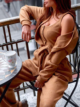 Load image into Gallery viewer, Women&#39;S Casual Button Coat Loose Three-Piece Suit

