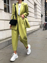 Load image into Gallery viewer, Two-piece Women&#39;s Solid Color Loose Casual Suit
