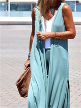 Load image into Gallery viewer, Fashion Solid Color Sleeveless Women&#39;S Two-Piece Suit
