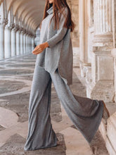 Load image into Gallery viewer, Women&#39;S Fashion Solid Color High Neck Loose Knit Suit
