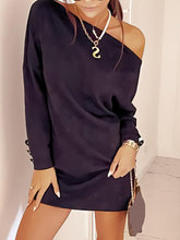 Load image into Gallery viewer, Fashion Strapless Solid Color Knitted Dress
