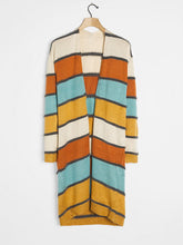 Load image into Gallery viewer, Casual Color Striped Women&#39;S Sweater Coat
