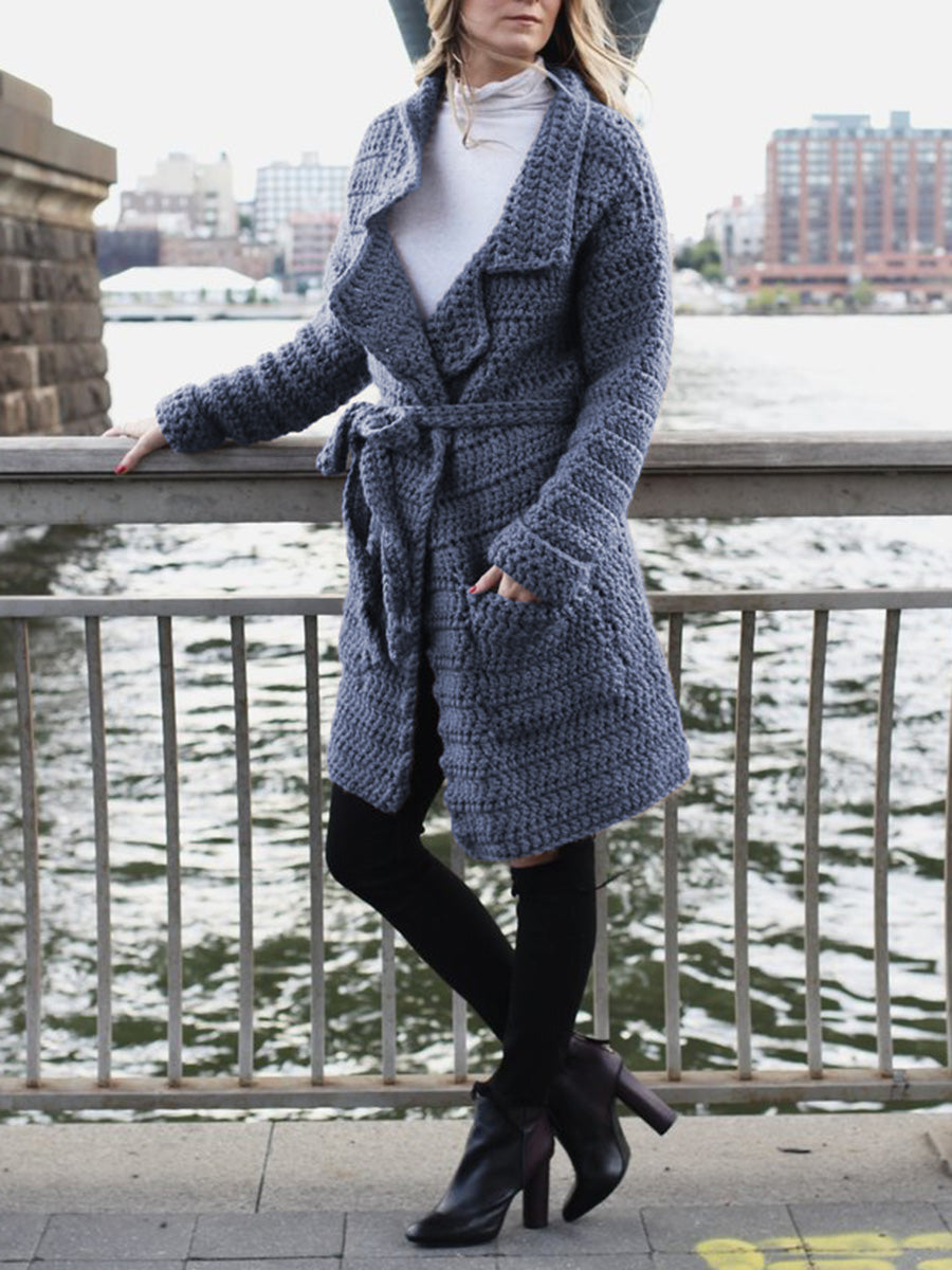 Casual Loose Long Coat Knitted Cardigan