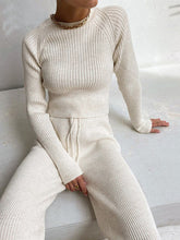 Load image into Gallery viewer, Women&#39;S Round Neck Knit Suit
