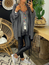 Load image into Gallery viewer, Solid Color Casual Loose Cardigan Jacket
