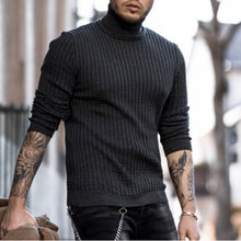 Load image into Gallery viewer, Fashion High Neck Slim Knitted Men&#39;S Sweater
