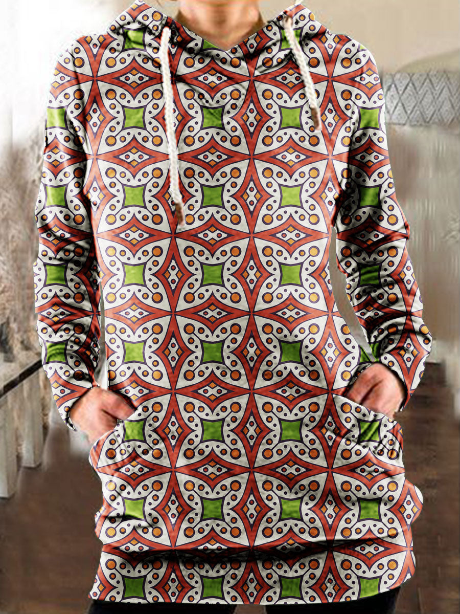 Fashion Casual Printed Hooded Long Sleeve Sweatshirt