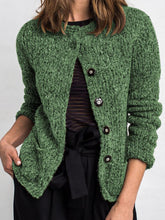 Load image into Gallery viewer, Cotton Blend Button Fashion Jacket
