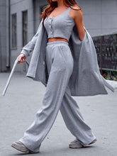Load image into Gallery viewer, Women&#39;S Casual Button Coat Loose Three-Piece Suit
