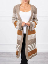 Load image into Gallery viewer, Autumn And Winter Casual Women&#39;S Color-Blocking Long Sweater Coat
