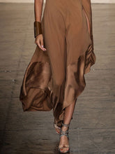 Load image into Gallery viewer, Fashion One-shoulder Solid Color Evening Dress
