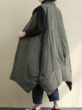 Load image into Gallery viewer, Loose Stitching Casual Solid Color Single Breasted Vest Coat
