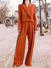 Load image into Gallery viewer, Fashion V-neck Short Two-piece Casual Solid Color Suit
