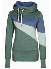 Load image into Gallery viewer, Casual Long Sleeve Colorblock Hooded Sweatshirt
