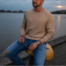 Load image into Gallery viewer, Men&#39;S Solid Color Polyester Casual Long Sleeve T-Shirt
