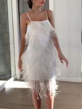 Load image into Gallery viewer, Sexy Suspender Tassel Elegant Evening Dress
