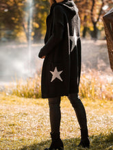 Load image into Gallery viewer, Autumn Winter Hooded Star Cardigan
