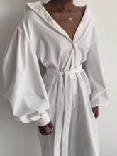 Load image into Gallery viewer, Fashionable V-Neck Belt Slim Ladies Dress
