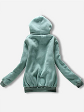 Load image into Gallery viewer, Fashion Hooded Warm Coat with Zip
