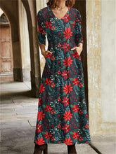 Load image into Gallery viewer, Retro Flower Romantic Elegant Women&#39;S Dress
