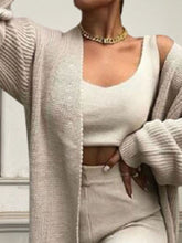 Load image into Gallery viewer, Women&#39;S Casual Solid Color Comfortable Knitted Three-Piece Suit
