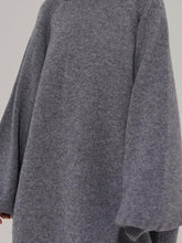 Load image into Gallery viewer, Ladies Fashion Pure Color Woolen Long Sleeve Dress
