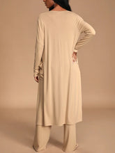 Load image into Gallery viewer, Fashion Casual Loose Round Neck Top Pants and Coat Suit
