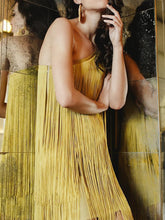 Load image into Gallery viewer, Fashion Casual One-shoulder Fringed Mini Dress
