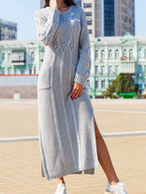 Load image into Gallery viewer, Round Neck Simple Solid Color Casual Dress
