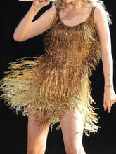 Load image into Gallery viewer, Fashion Sexy Sleeveless Fringed Mini Dress
